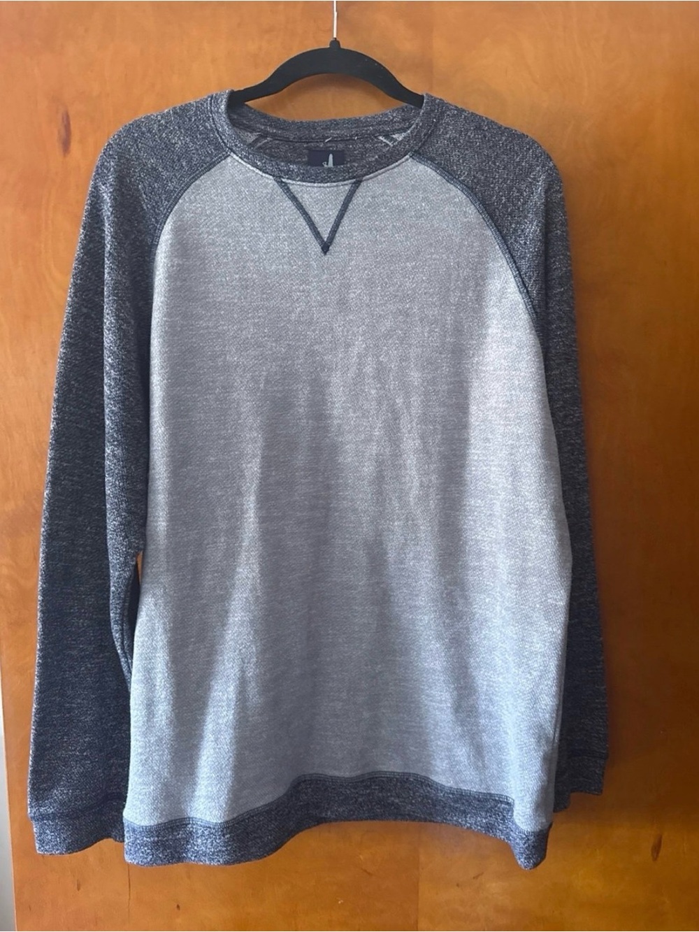 johnnie-O Two-Tone Gray Crewneck Sweater